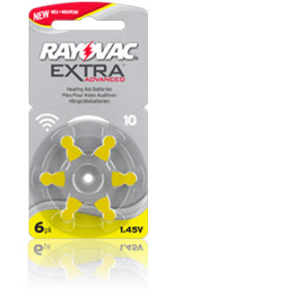 Size 10 Rayovac Extra Advanced - 5 packets (30 cells)