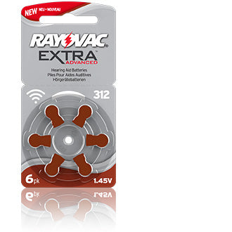 Size 312 Rayovac Extra Advanced - 5 packets (30 cells)